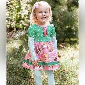 Matilda Jane Gingerbread Village Dress Size 2